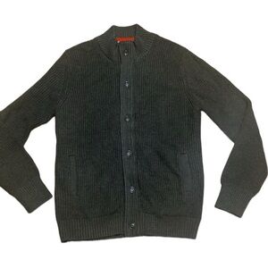 Relwen button up zip cardigan XL